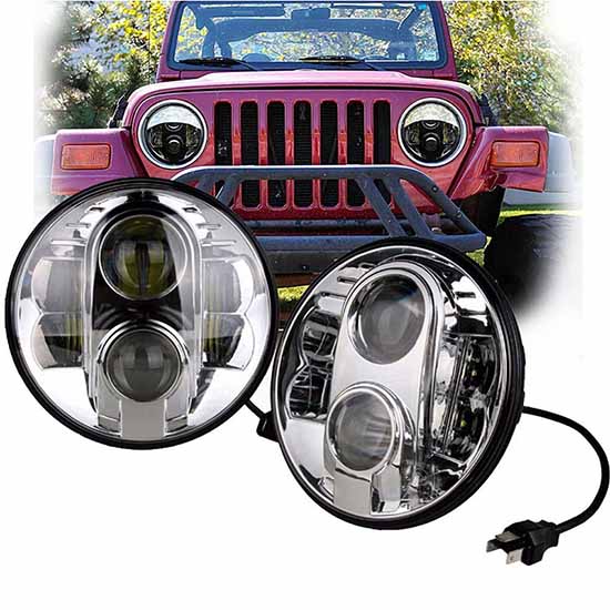Jeep Wrangler 7inch 80W H/L LED Headlight