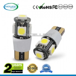 High Quality T10 5 5050SMD Canbus with Ring